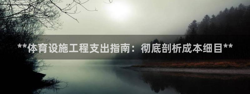意昂3娱乐是那个系列的台子：**体育设施工程支出指南