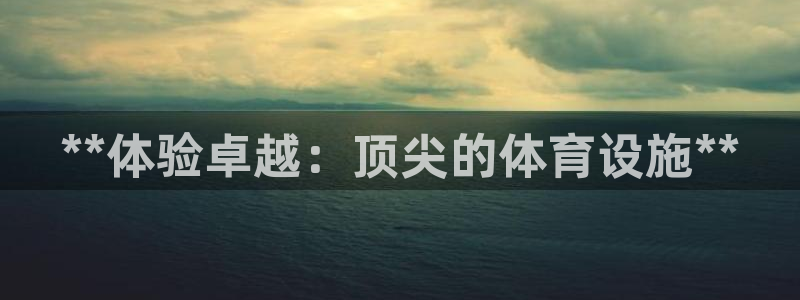 意昂3娱乐40996：**体验卓越：顶尖的体育设施*