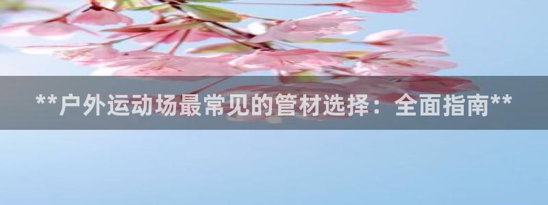 意昂3娱乐首页网站大全：**户外运动场最常见的管材选